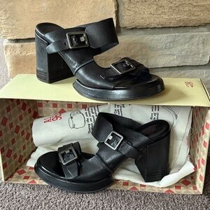 A.S. 98 Marleigh Buckled Sandal - Black